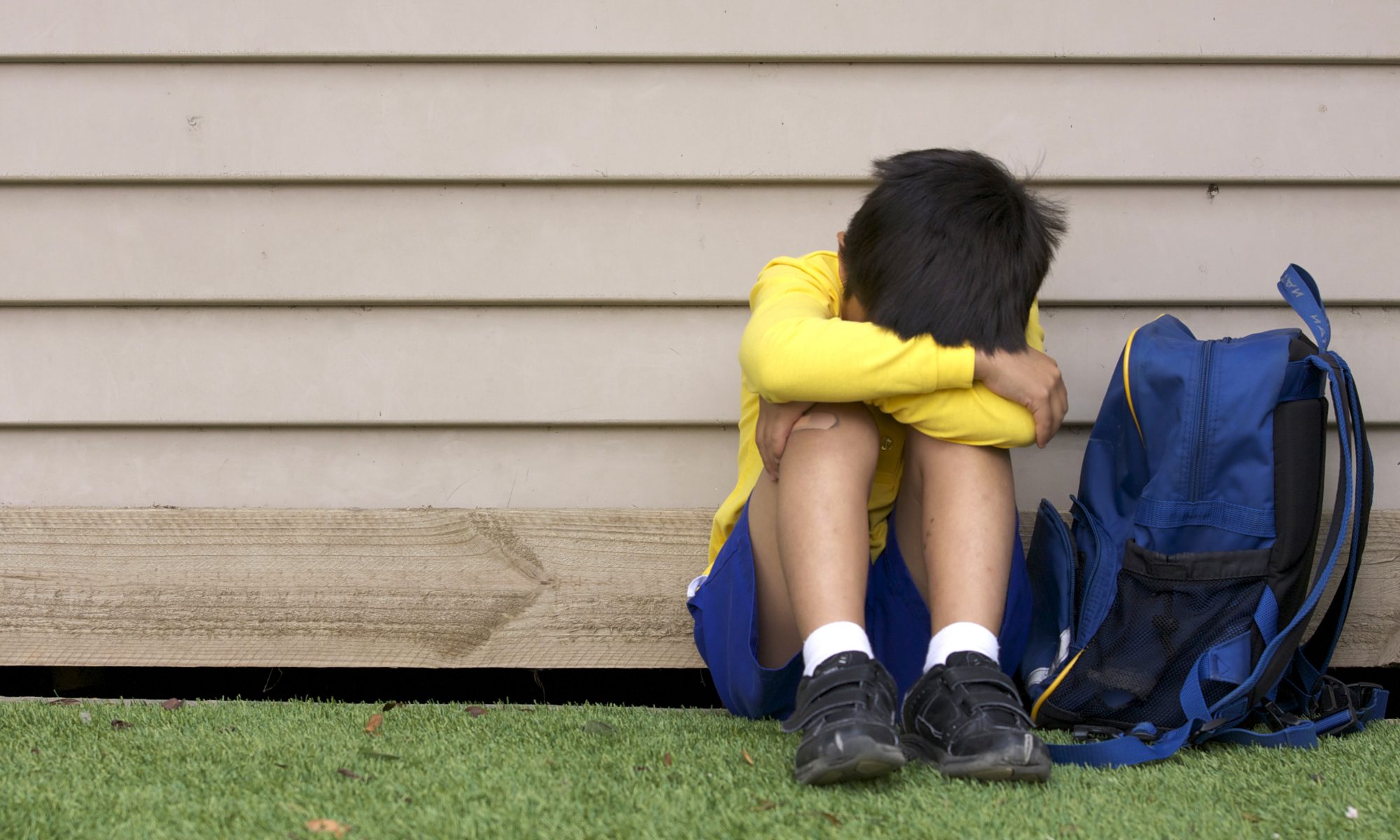 child upset at the thought of going to school