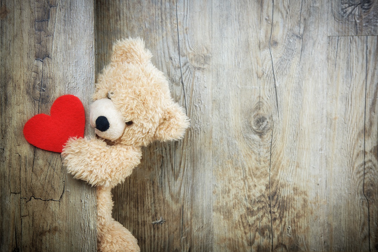 bear with love heart